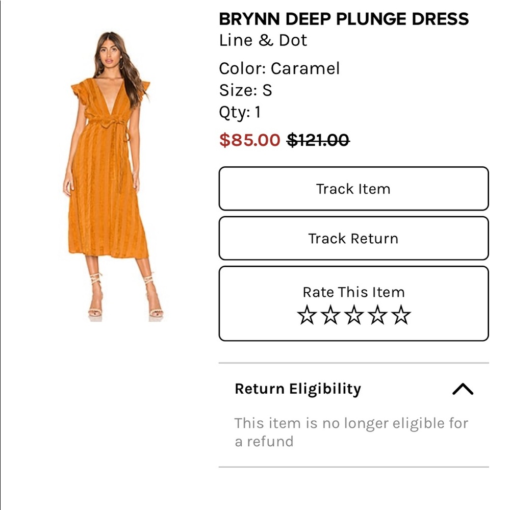 Line & Dot Dress from Revolve